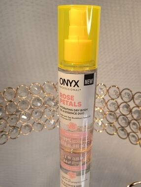 Onyx Rose Petals Hydrating Dry Body Oil & Essence Duo - Yellow
